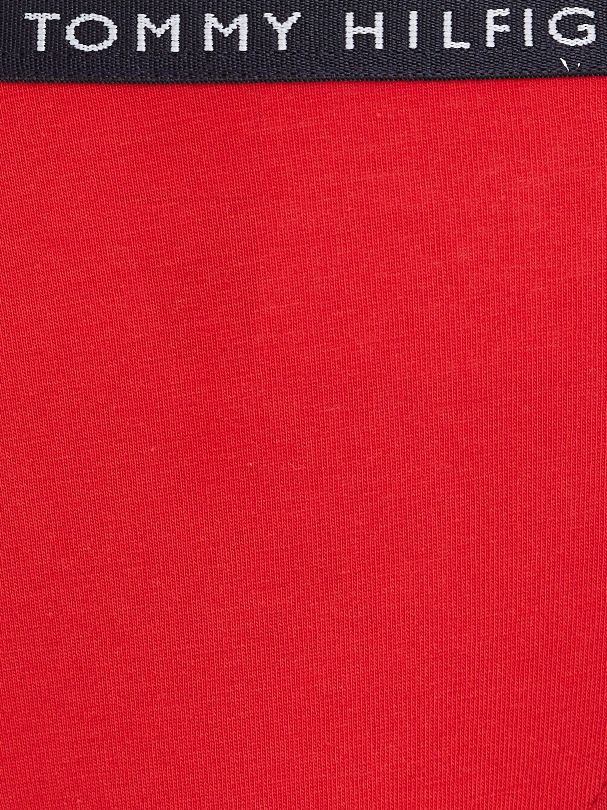 Underwear Tommy Bikinislip / white schmalem primary red mit Hilfiger desert (3-St) sky / Logobündchen