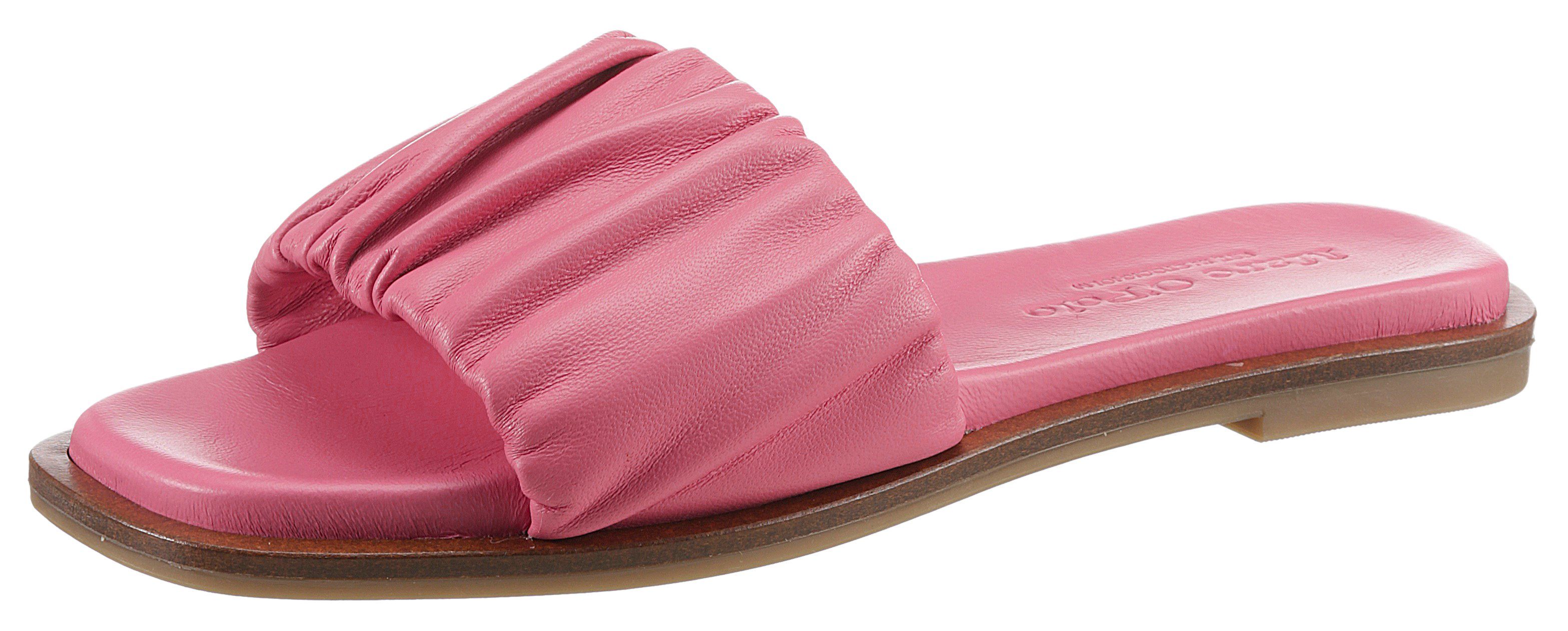 Bandage Marc mit O'Polo Pantolette geraffter pink