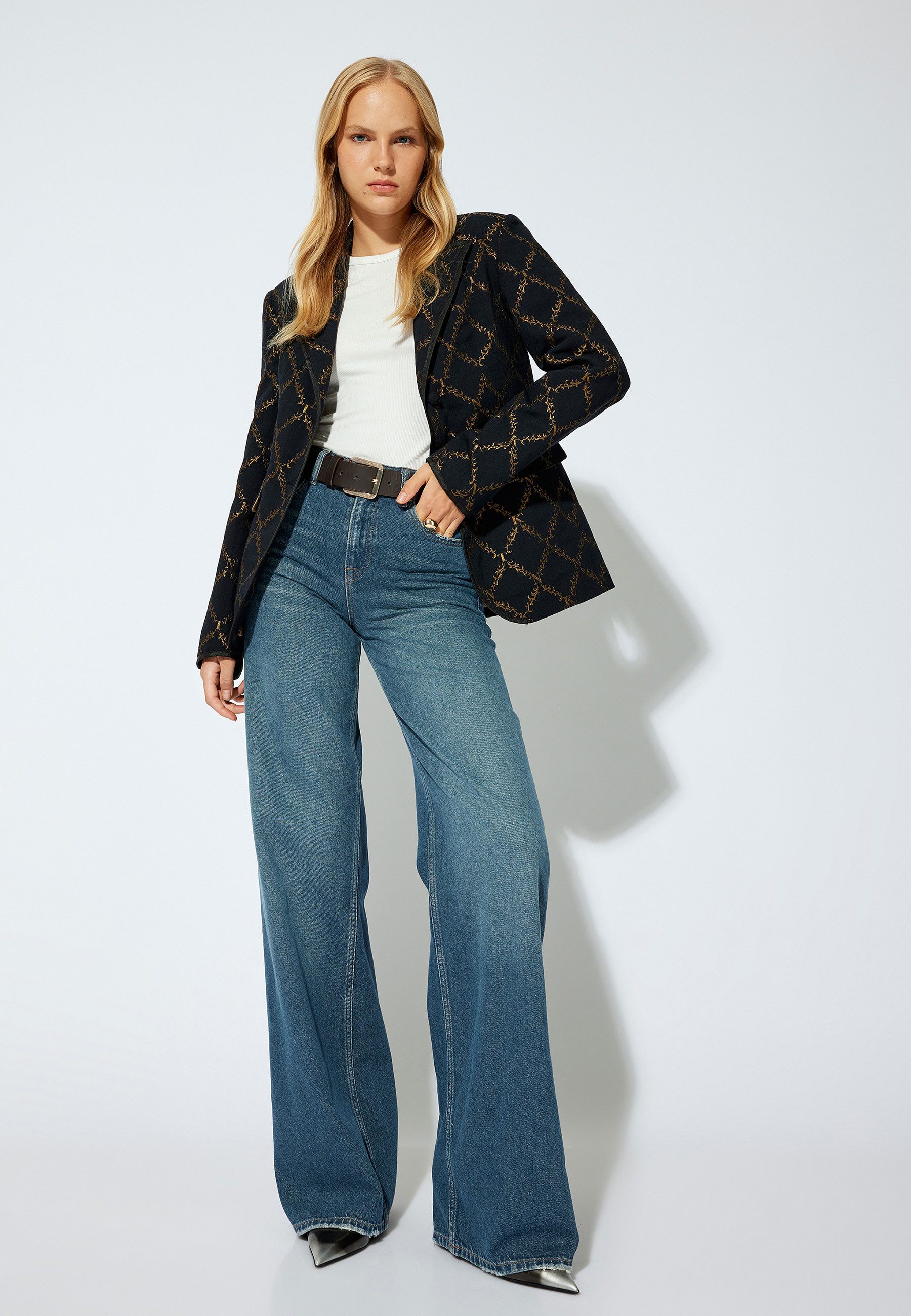 Straight-Jeans Denim Longer Straight Straight-Jeans