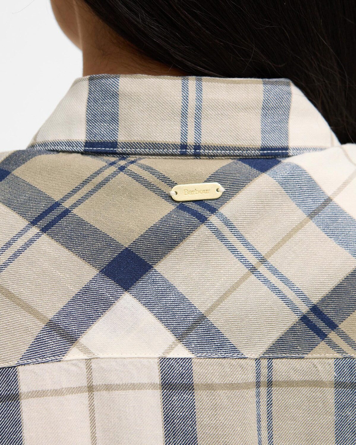 Barbour Hemdblusenkleid Midi-Kleid Fern