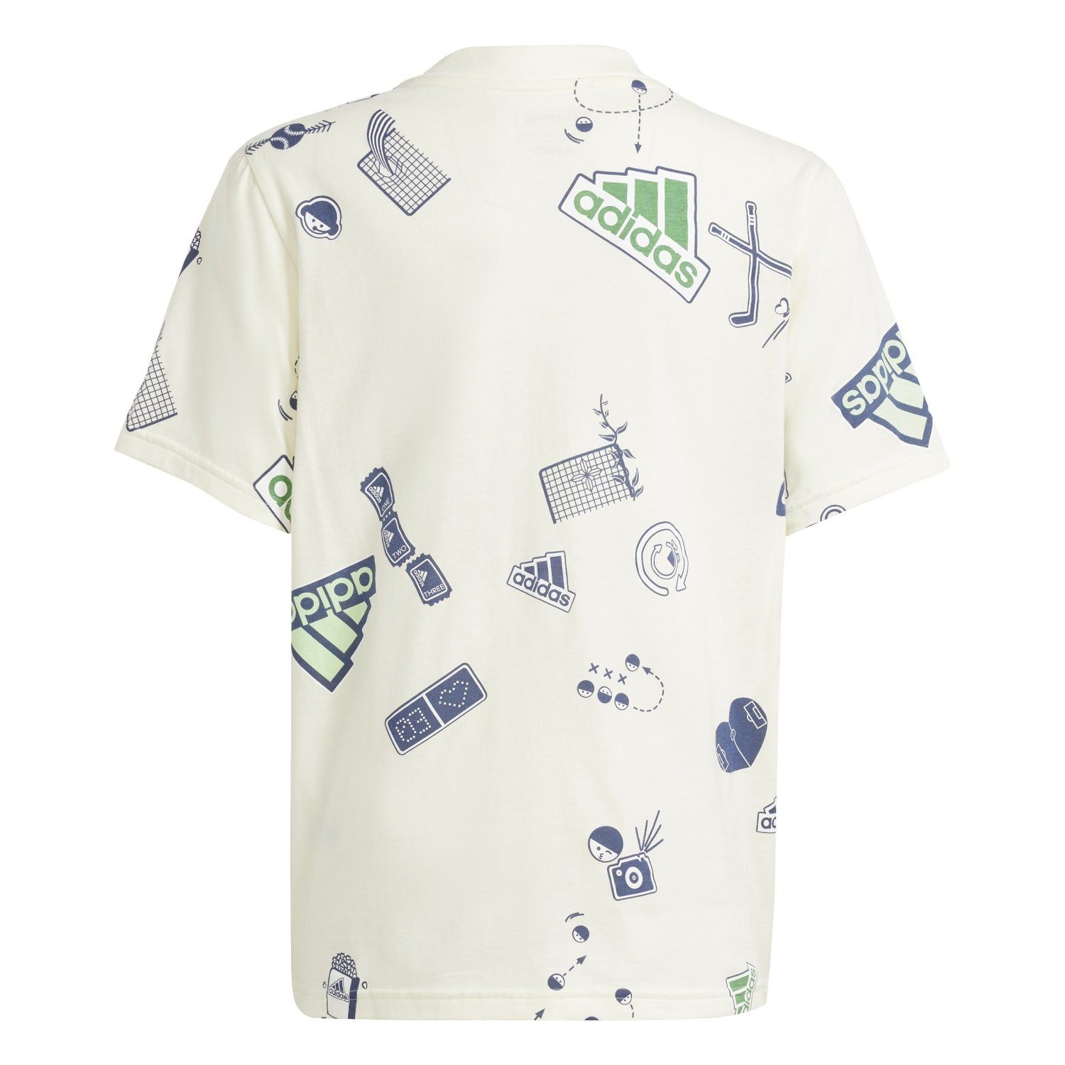 adidas Performance T-Shirt Brand Love (V-Ausschnitt) beige Kinder