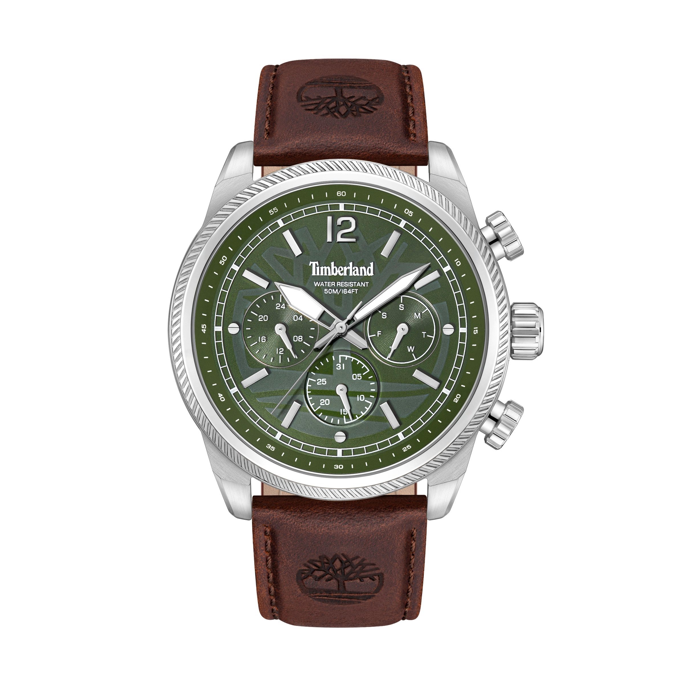 Timberland Multifunktionsuhr HENNIKER II TDWGF0082802, Quarzuhr, Armbanduhr, Herrenuhr, Lederarmband, analog, Tag