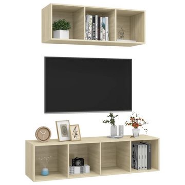 möbelando TV-Board Bahrenborstel (B/H/T: 142x37x37 cm), in Sonoma-Eiche