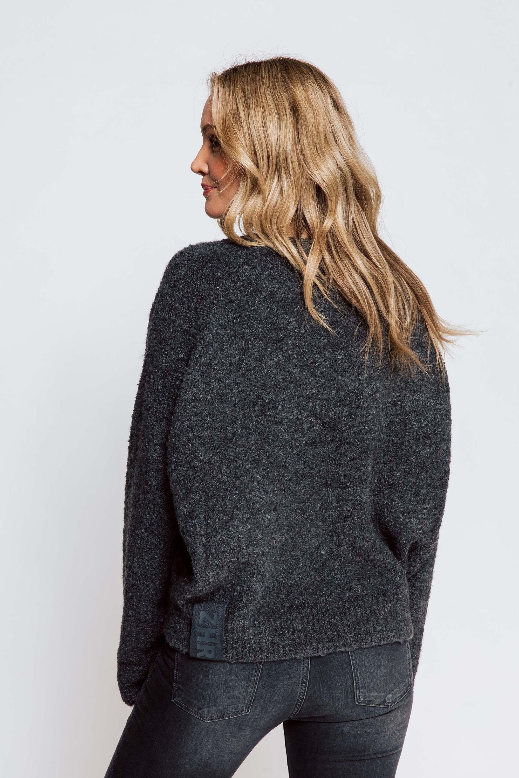 LUANA Sweatshirt (0-tlg) Grey Zhrill Pullover