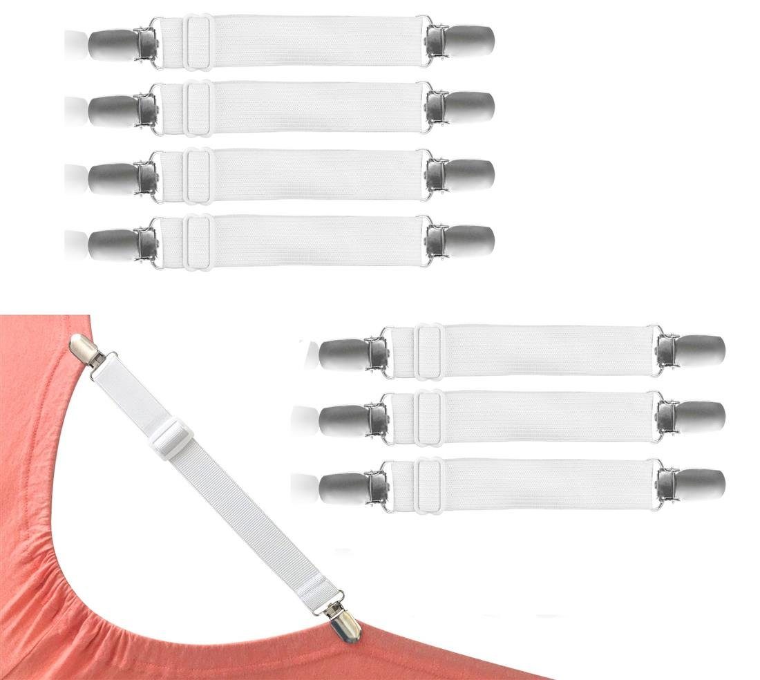 BAYLI Spannbettlaken Verstellbare Bettlakenspanner [12er Set], günstig online kaufen
