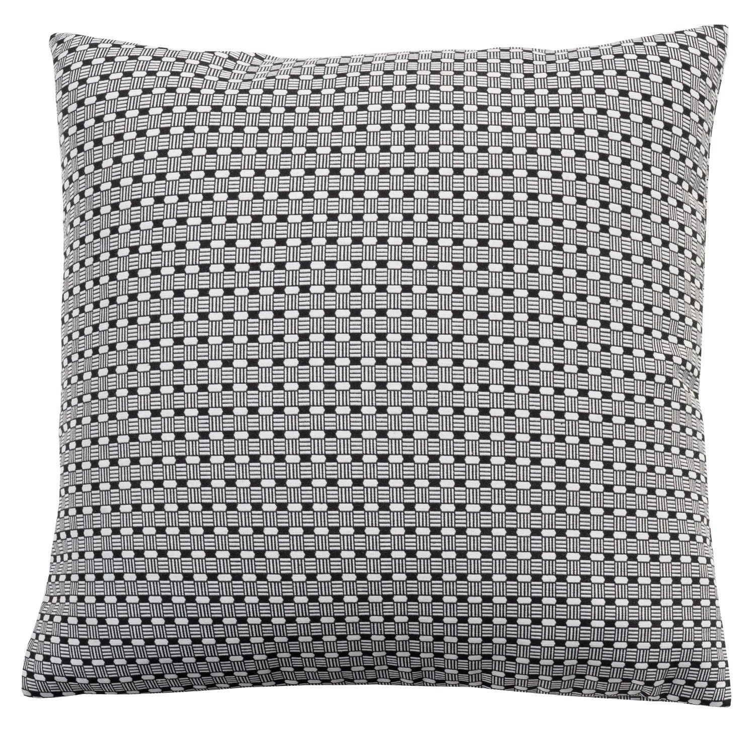 Yve! Decoration Kissenhülle DOLLY, Weiß, Karos, Baumwolle, 50 x 50 cm, (1 Stück)