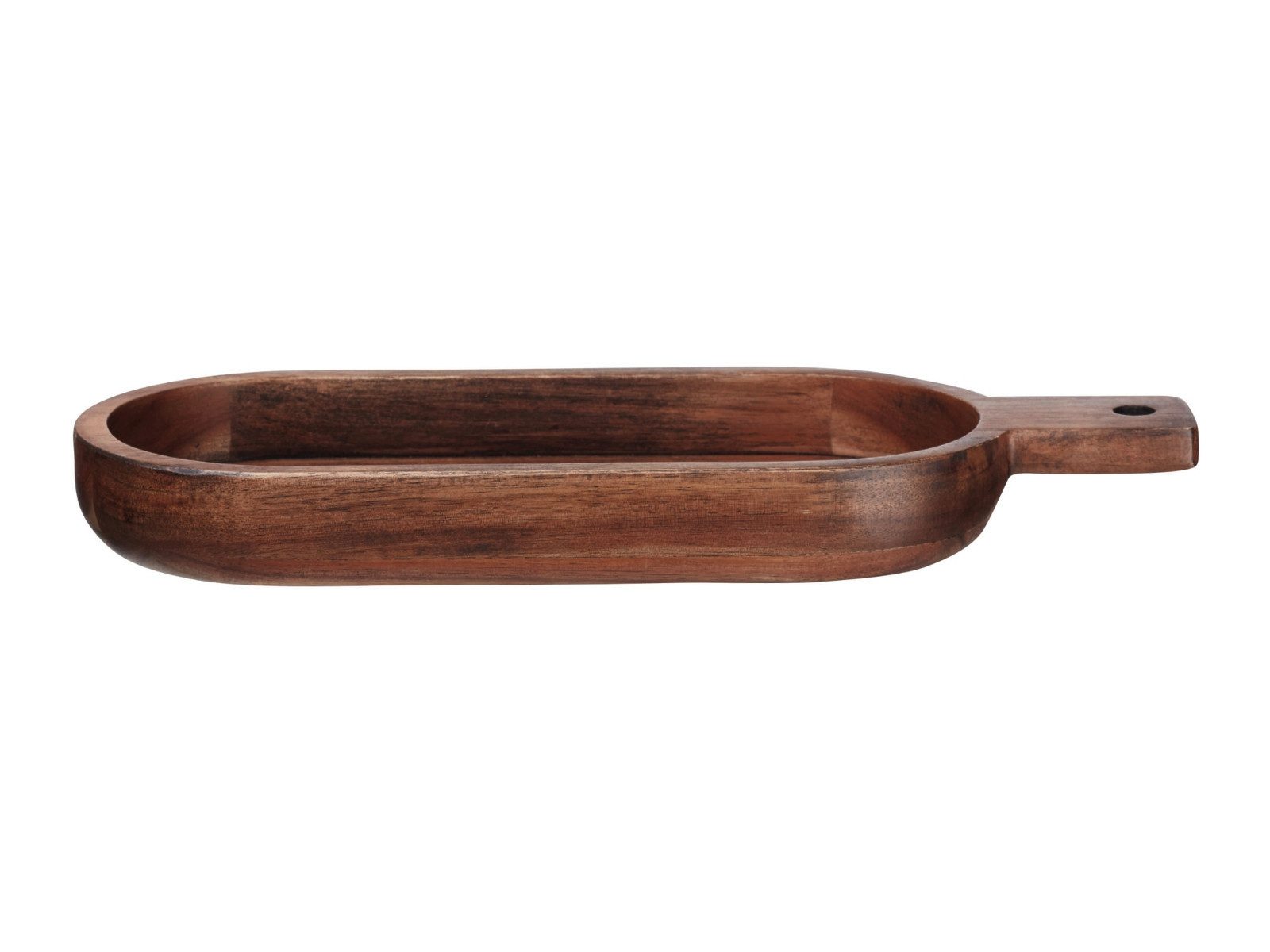Schale ovale Schale flach akazie 33,4 x 13 cm