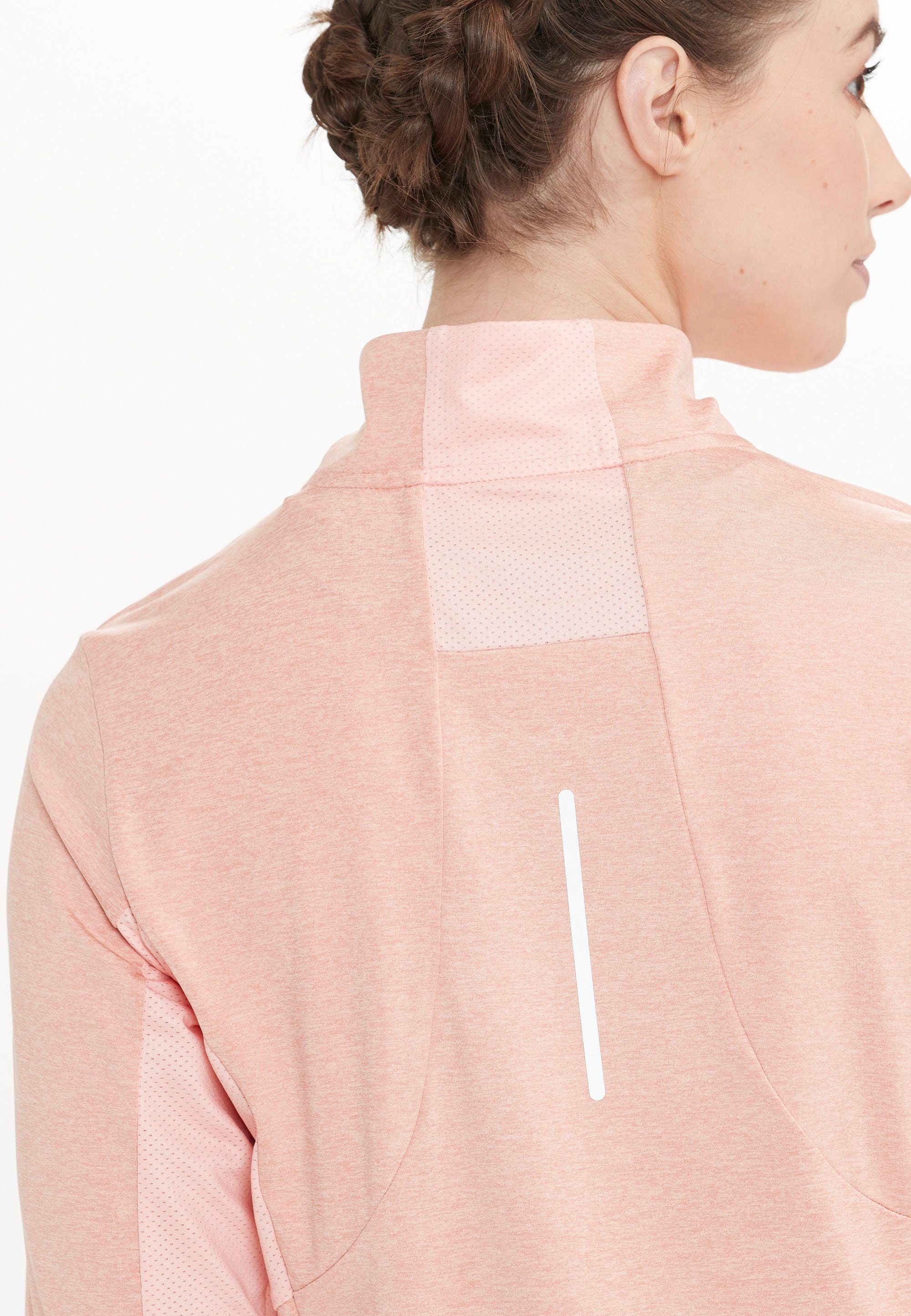 ENDURANCE Langarmshirt Details Midlayer W (1-tlg) JOCEE reflektierenden rosa mit