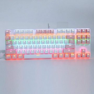 KUIYN RGB-Hintergrundbeleuchtung Tastatur (61-Tasten,Universelle Tragbare Leichtigkeit für Gaming & Produktivität)