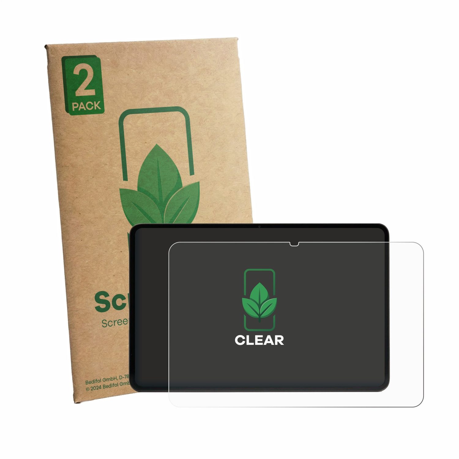 ScreenLeaf Displayschutzfolie Schutzfolie für RedMagic Gaming Tablet 5 Pro, 2 Stück, nachhaltiger Displayschutz Schutz Folie Klar Transparent