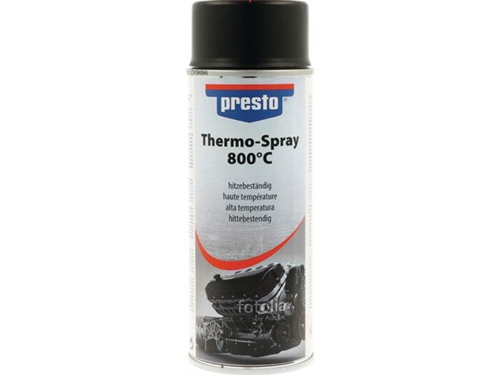 Presto Dose 6er Pack PRESTO 428726 Thermo-Lackspray Profi 800 GradC schwarz 400 ml
