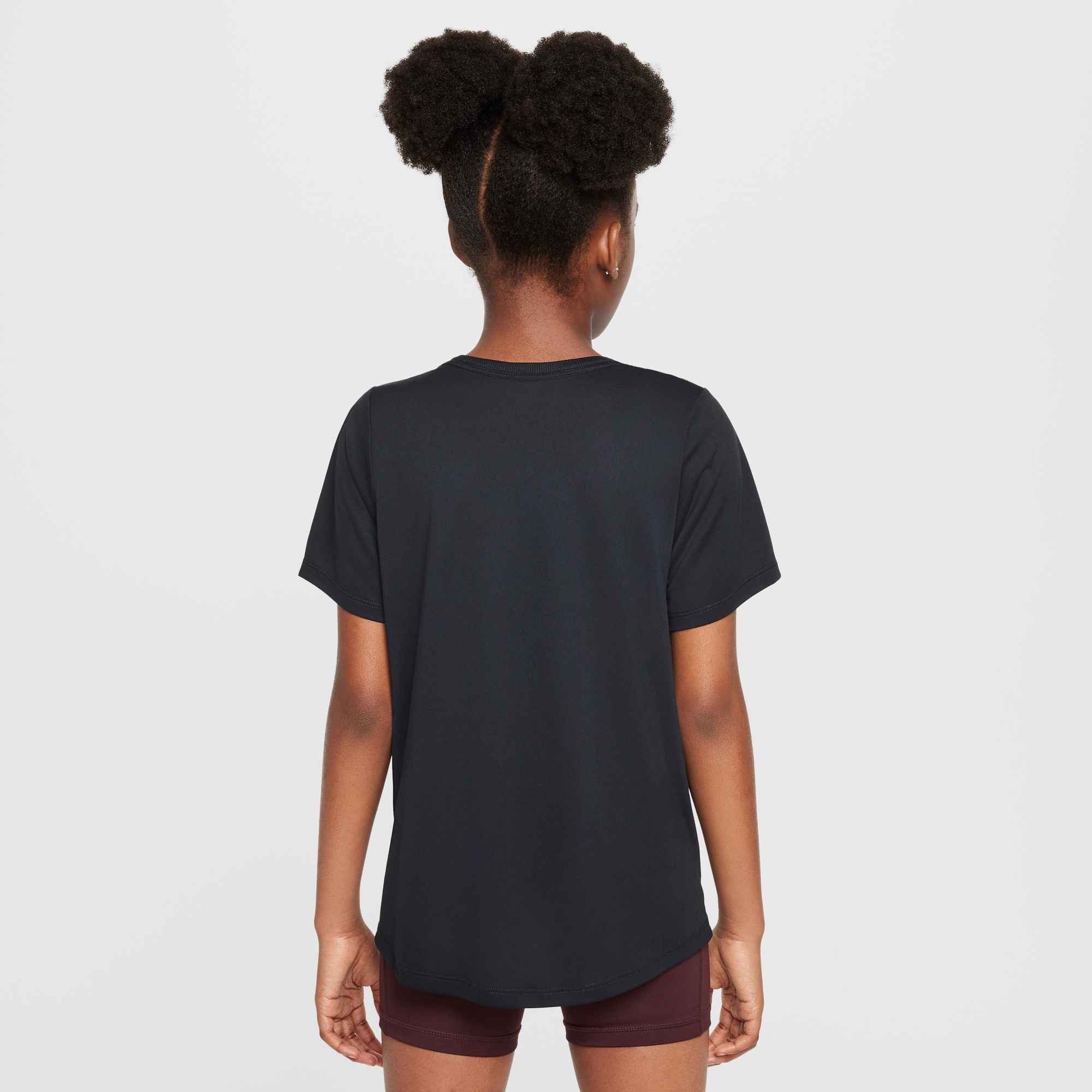 Nike Tanktop Nike One Fitted Big Kids' (Girls) Dri-FIT Short-Sleeve Top für Jugendliche, atmungsaktives Material, schnelltrocknend