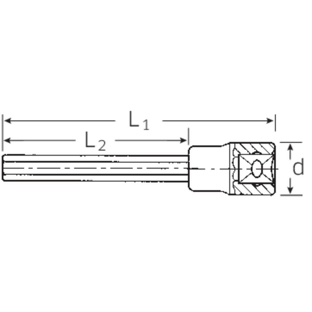 6 Steckschlüssel Stahlwille Steckschlüssel-Bit-Einsatz 1/2″ mm