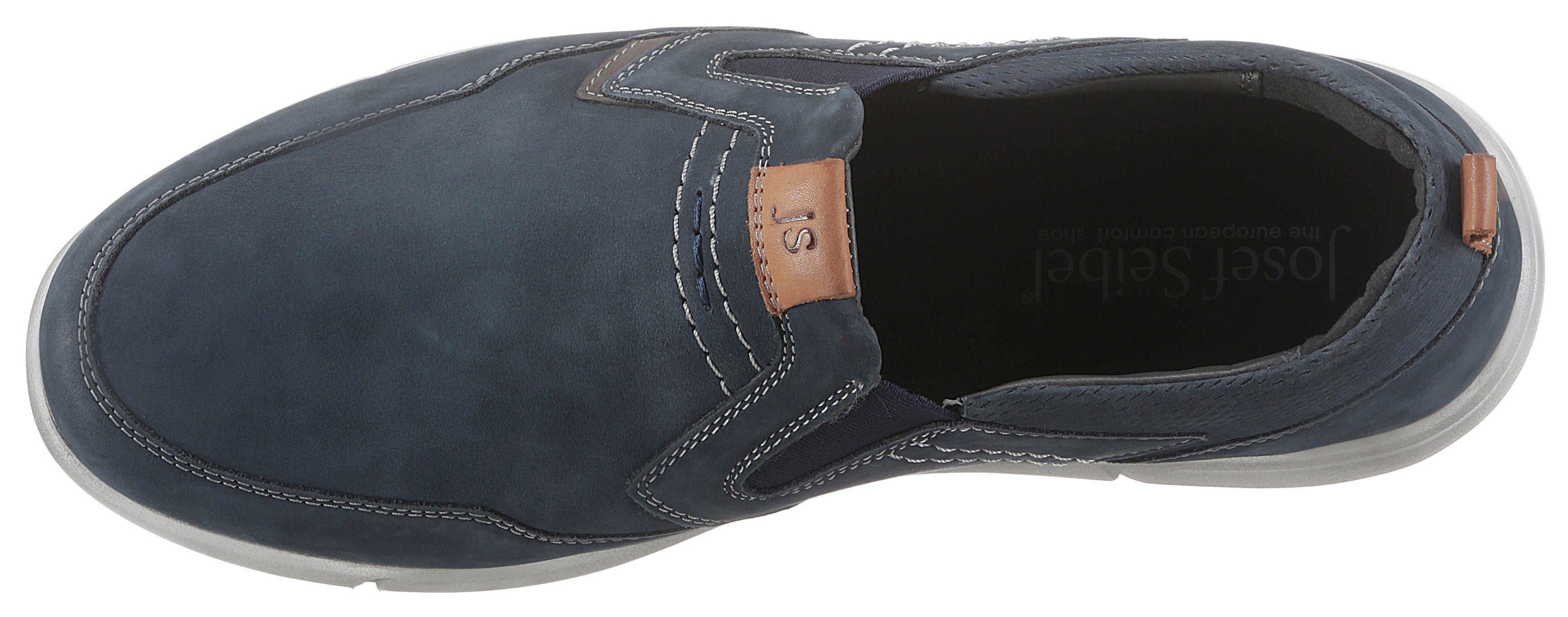 Josef Seibel Enrico 04 Slipper Komfortschuh, Schlupfschuh mit dezenten Kontrastdetails