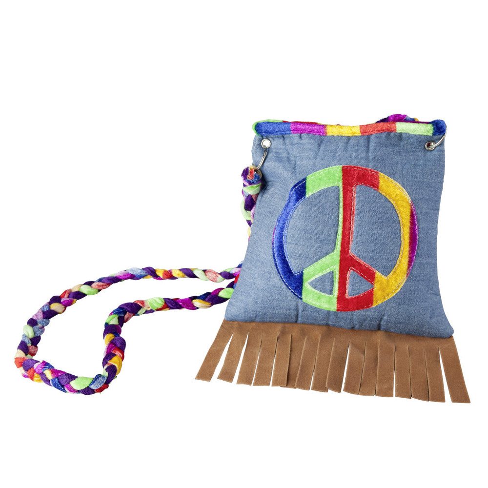 Kostüm Umhängetasche - Hippie - ca. 81 x 18 cm