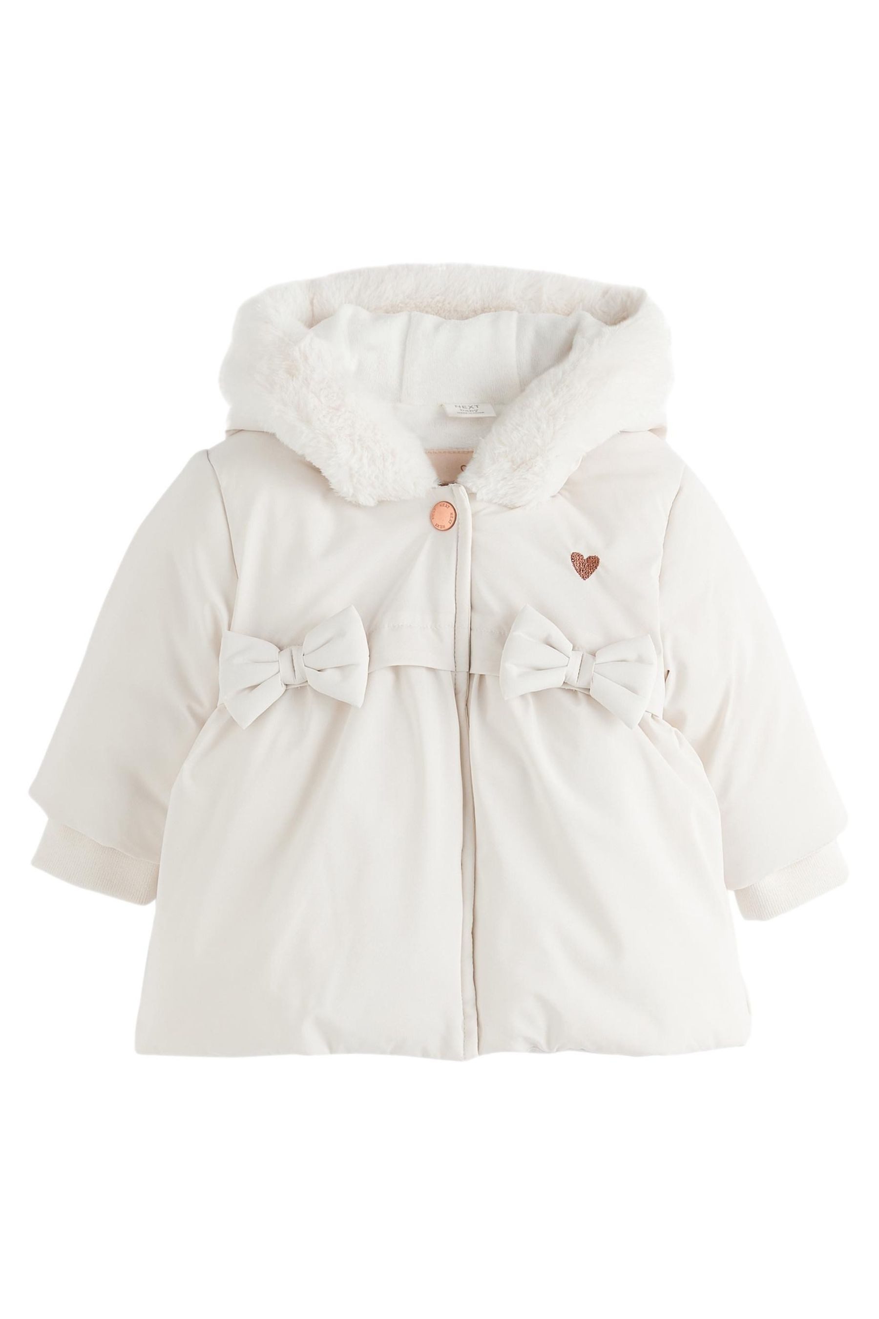 Next Steppjacke Baby Pufferjacke mit Kapuze (1-St)
