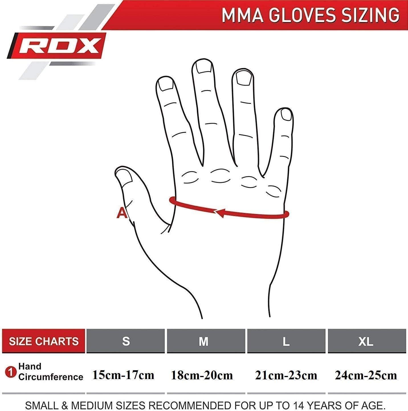 RDX Sports MMA-Handschuhe RDX Professionelle MMA Sparring Handschuhe, Kampfsport Kickboxen – Bild 3 von 5