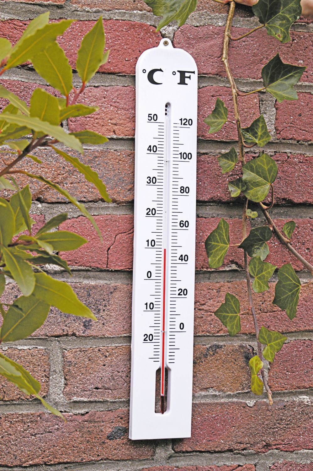BURI Gartenthermometer Jumbo Gartenthermometer Außenthermometer 6,5 x 40 Thermometer Temperat