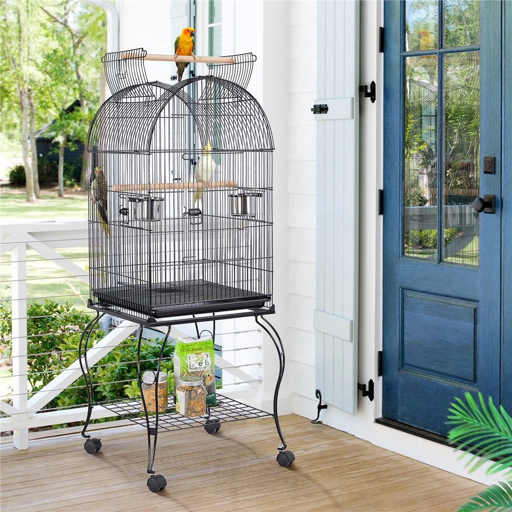 Yaheetech Vogelkäfig, Vogelvoliere auf Rollständer Vogelhaus günstig online kaufen