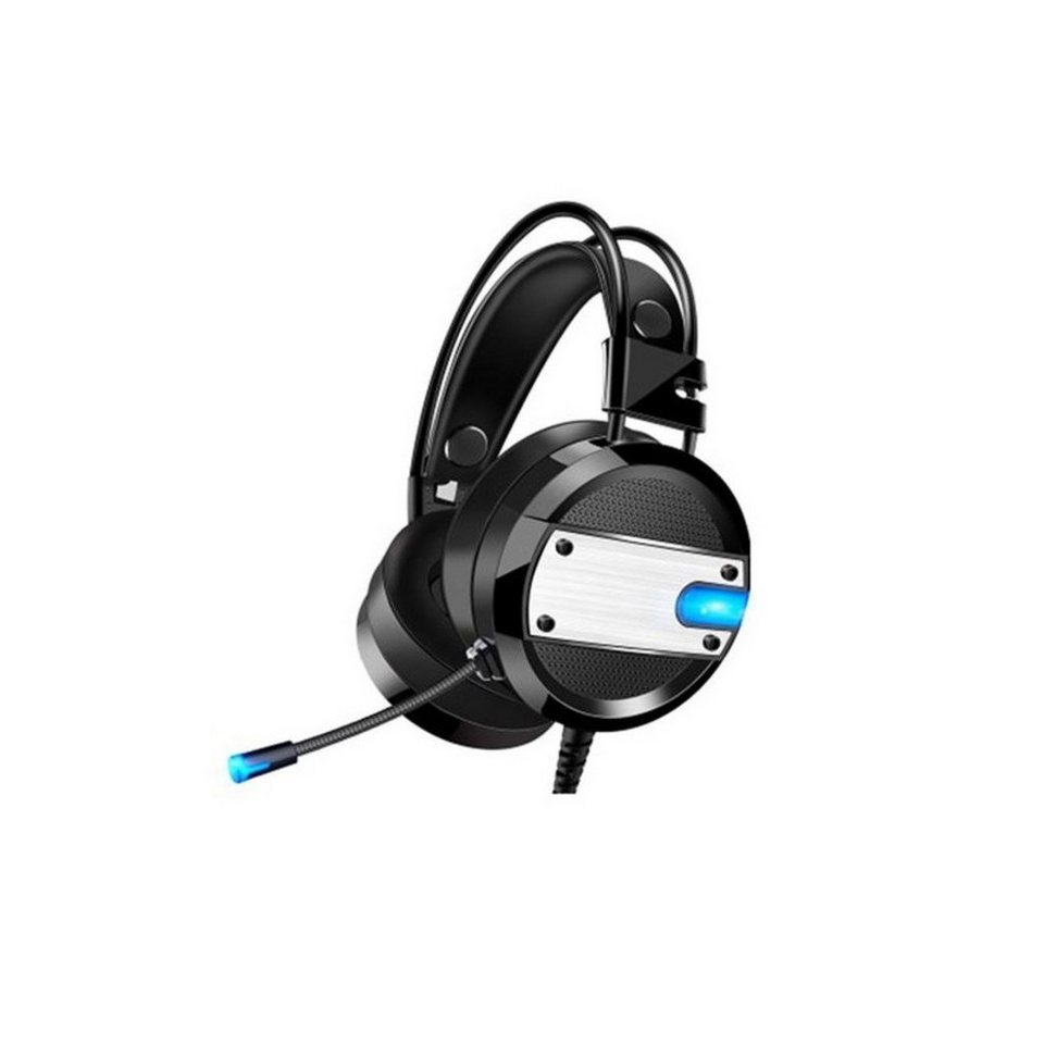 XO Gaming Headset LED Beleuchtung Inklusiv Mikrofon Stereo Sound 2,3 m  Gaming-Headset