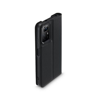 Hama Smartphone-Hülle Handytasche für Xiaomi Redmi Note 12S, Farbe Schwarz, flexible Hülle, Mit Kartenfächer, Standfunktion und Magnetverschluss