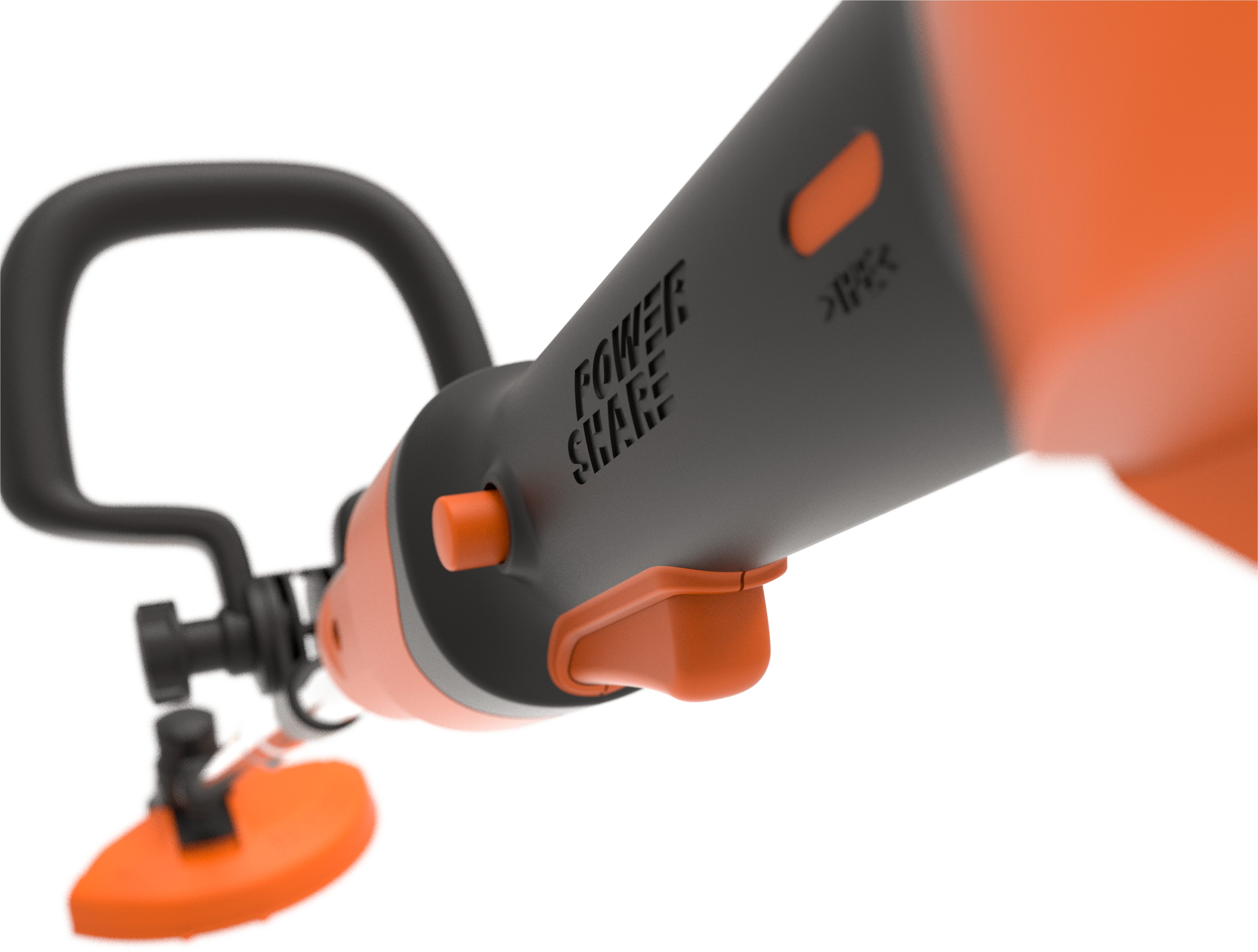 Worx Akku-Rasentrimmer WG183E.9, 33 cm Arbeitsbreite Faden, Doppelfaden, verstellbarer Griff, ohne Akku und Ladegerät