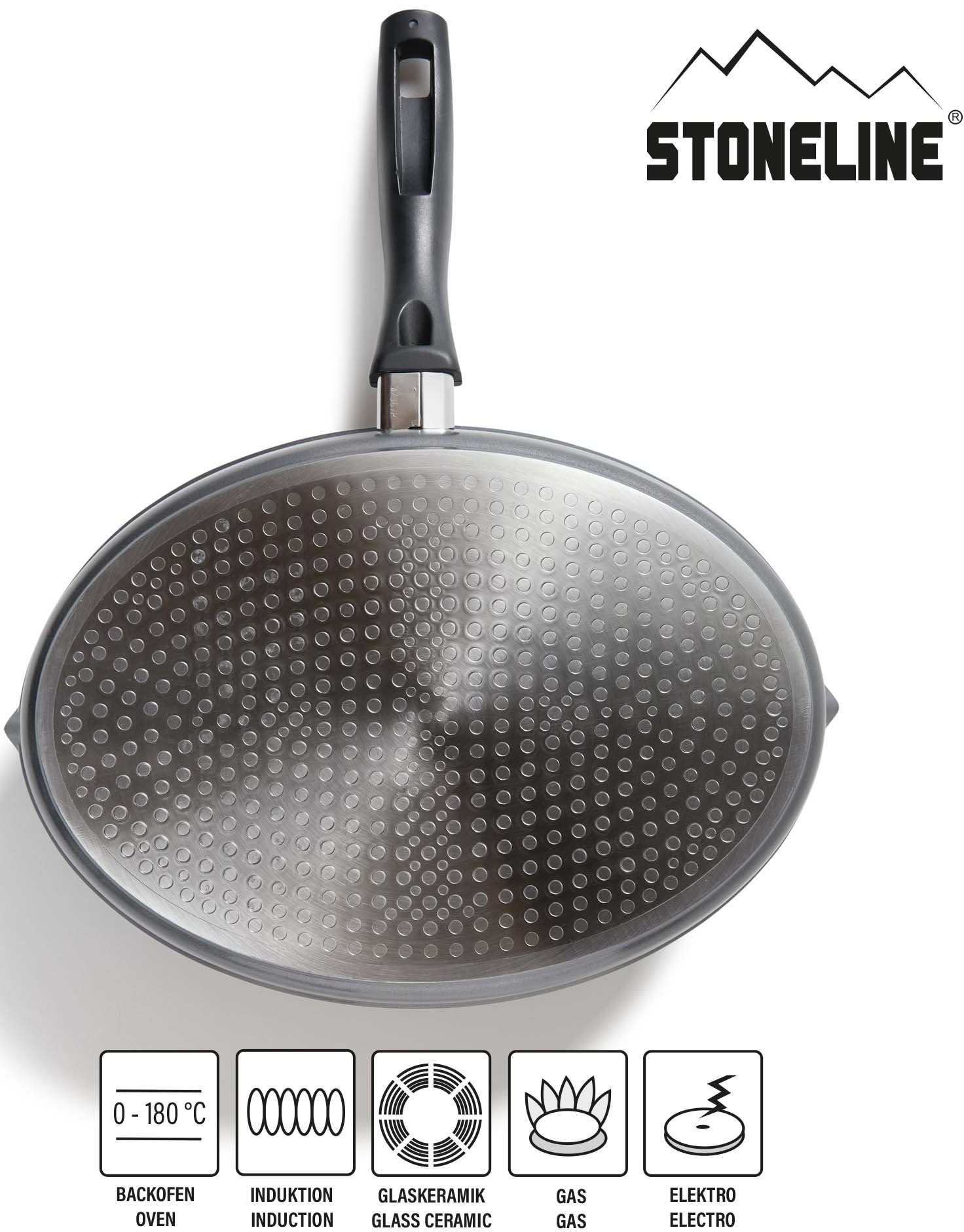 STONELINE Fischpfanne XXL, Aluminiumguss, auch ideal für Schnitzel, Induktion – Bild 3 von 5