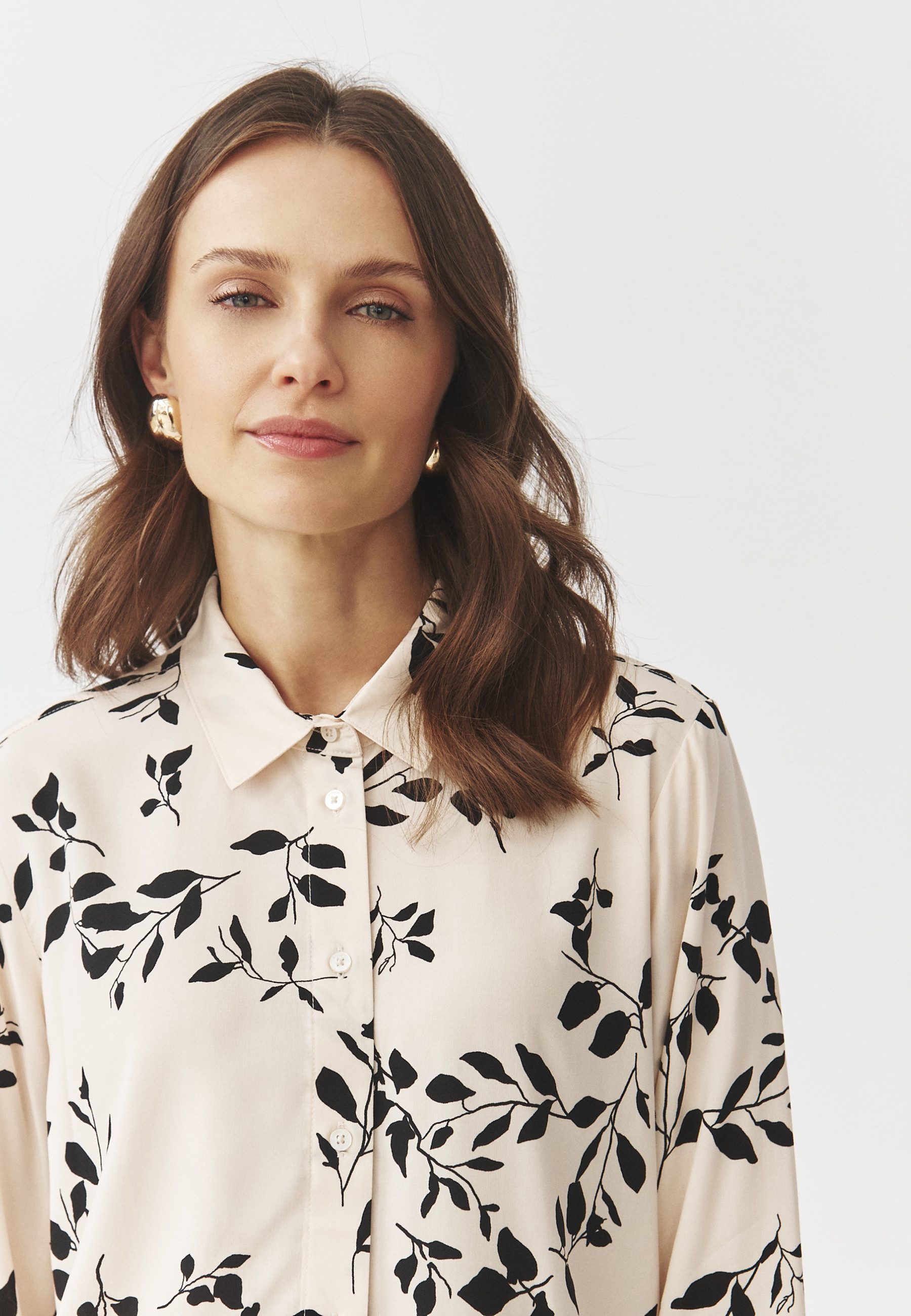 TATUUM Hemdbluse Damenhemd Aus Viskose Mit Floralem Muster - Basil