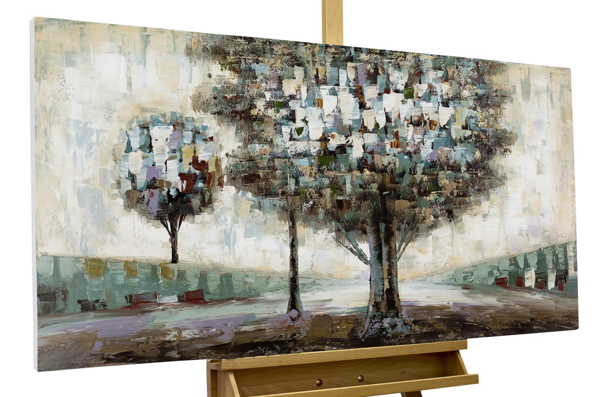KUNSTLOFT Gemälde »Erstes Rendezvous«, handgemaltes Bild auf Leinwand