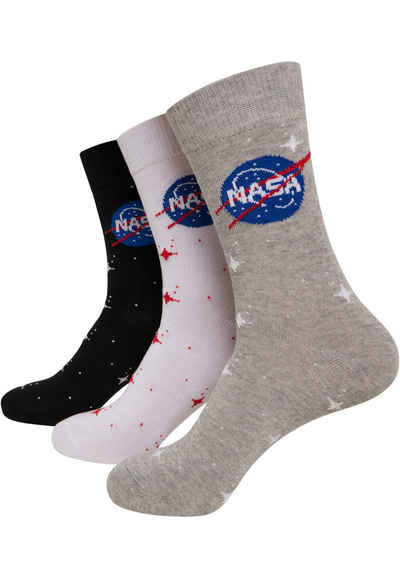 MisterTee Freizeitsocken Unisex NASA Insignia Socks 3-Pack (1-Paar)
