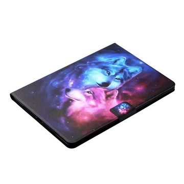 Wigento Tablet-Hülle Für Lenovo Tab M10 Plus 10.3 Zoll X606F Motiv 1 Tablet Tasche Kunst Leder Hülle Etuis