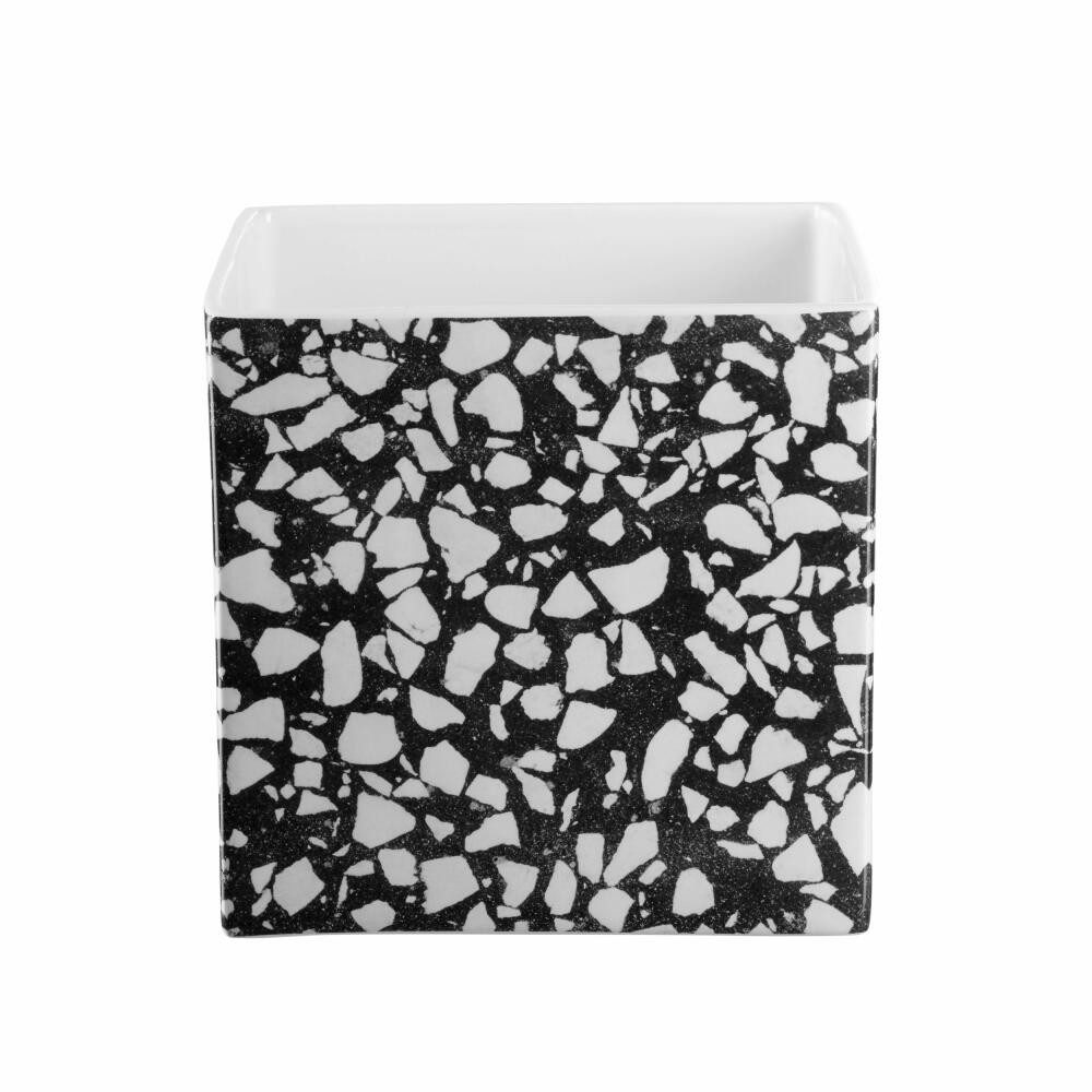 ASA SELECTION Übertopf Quadro Terrazzo H 18 cm