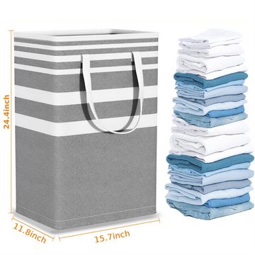 BlauCoastal Wäschekorb Faltbarer Wäschekorb, 72 Liter Aufbewahrungskorb (1 St., mit Griff Atmungsaktiv und stabil), Fasst Decken, Spielzeug und schmutzige Wäsche
