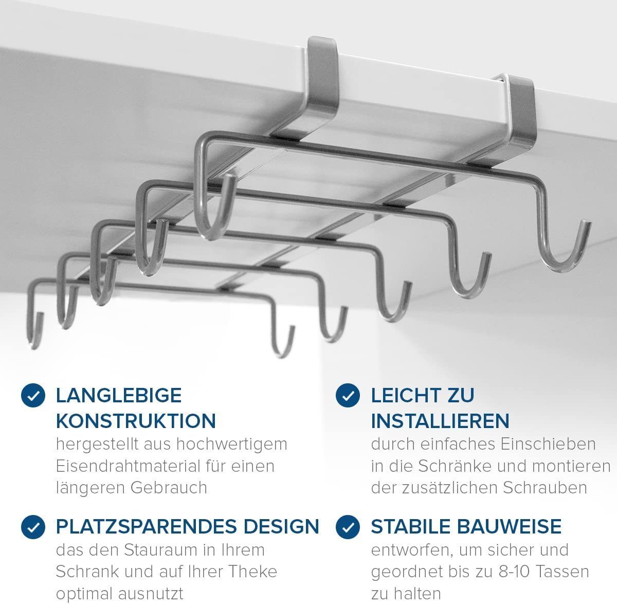 JOEJI’S KITCHEN Gläserhalter Tassenhalter Aufbewahrung Becherhalter oder Becherständer