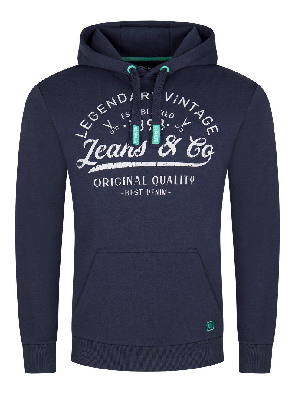 riverso Kapuzenpullover Herren Hoodie RIVArmin Regular Fit Longsleeve Sweatshirt mit Kängurutasche