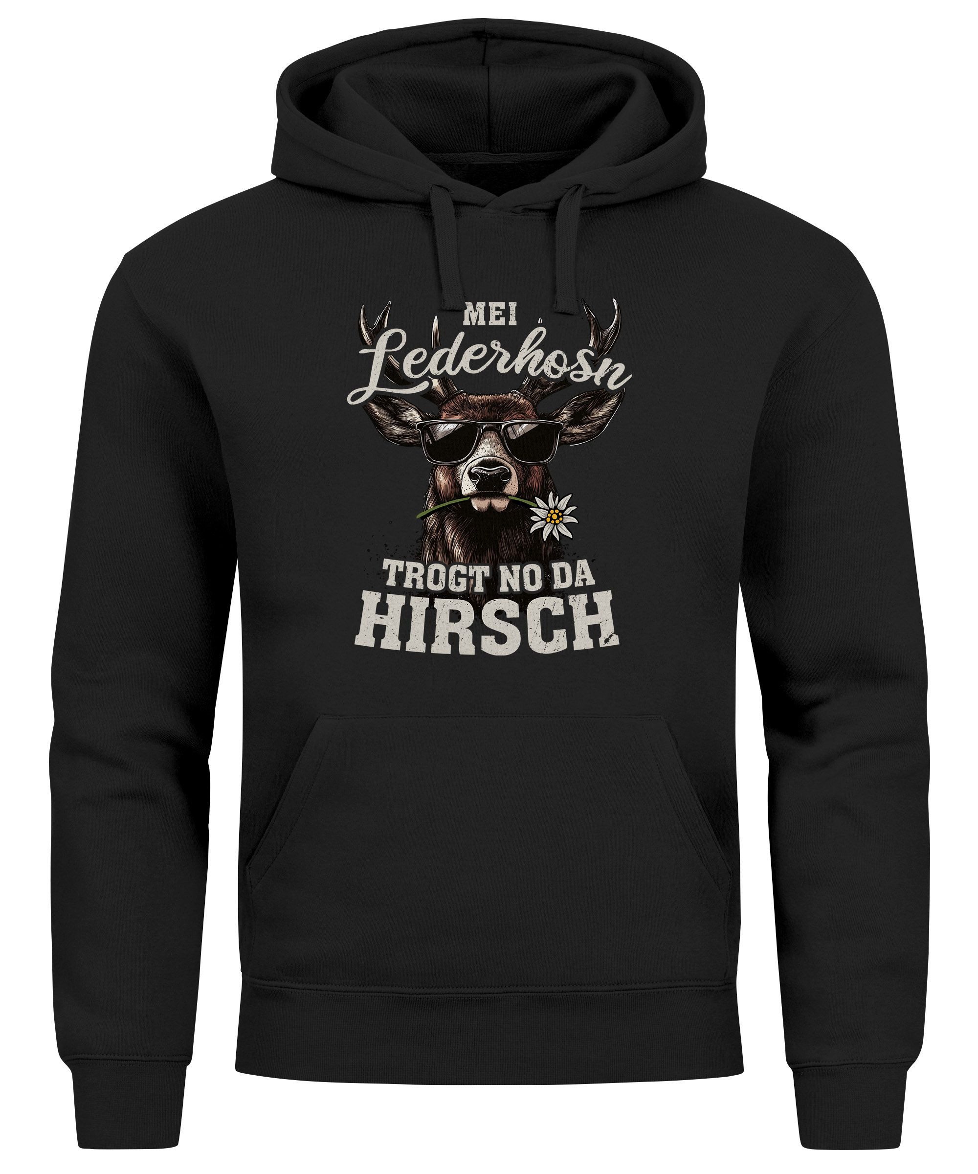 MoonWorks Hoodie Hoodie Herren Tracht Hirsch Lederhose Pirsch Volksfest Out günstig online kaufen