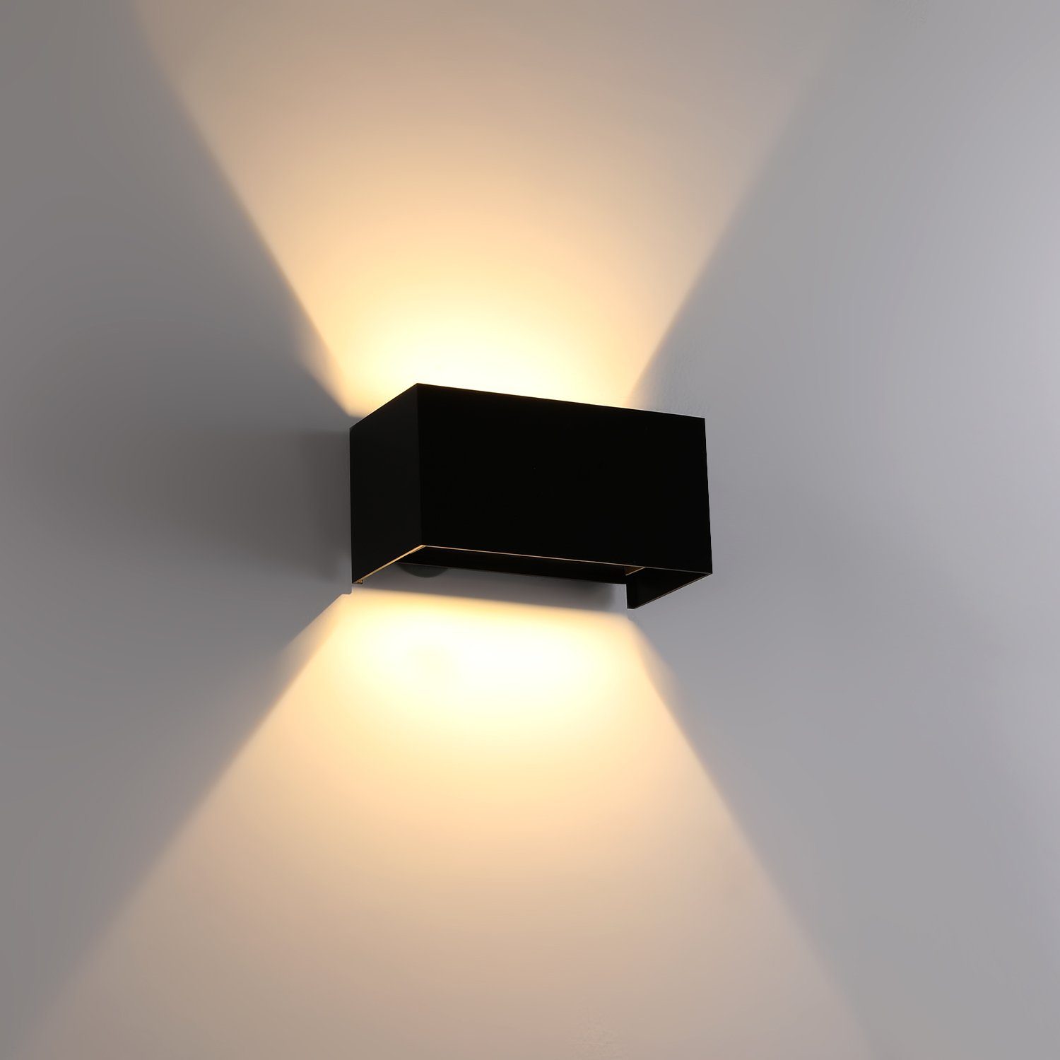 LETGOSPT LED Wandleuchte 12W LED Wandleuchten Auf und ab Einstellbarer 1 x 12W Klee LED Wandlampe