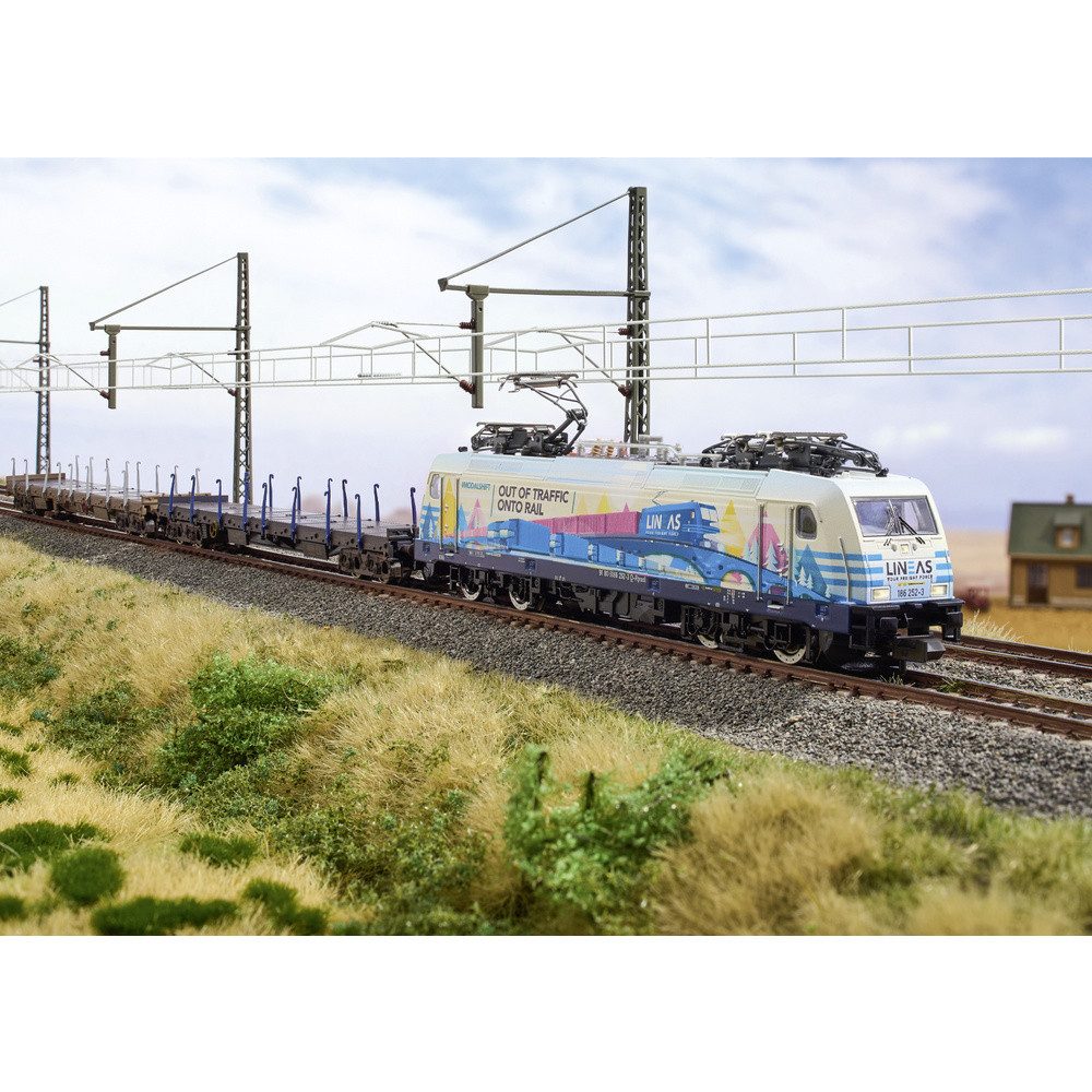 MiniTrix Modelleisenbahn Startpaket MiniTrix 11165 N Startpackung Güterzug der Railpool AG