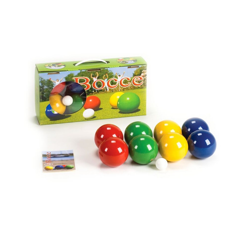 Londero Spielball Boccia aus Holz, Hochwertiges Boccia-Spiel mit lackierten Holzkugeln