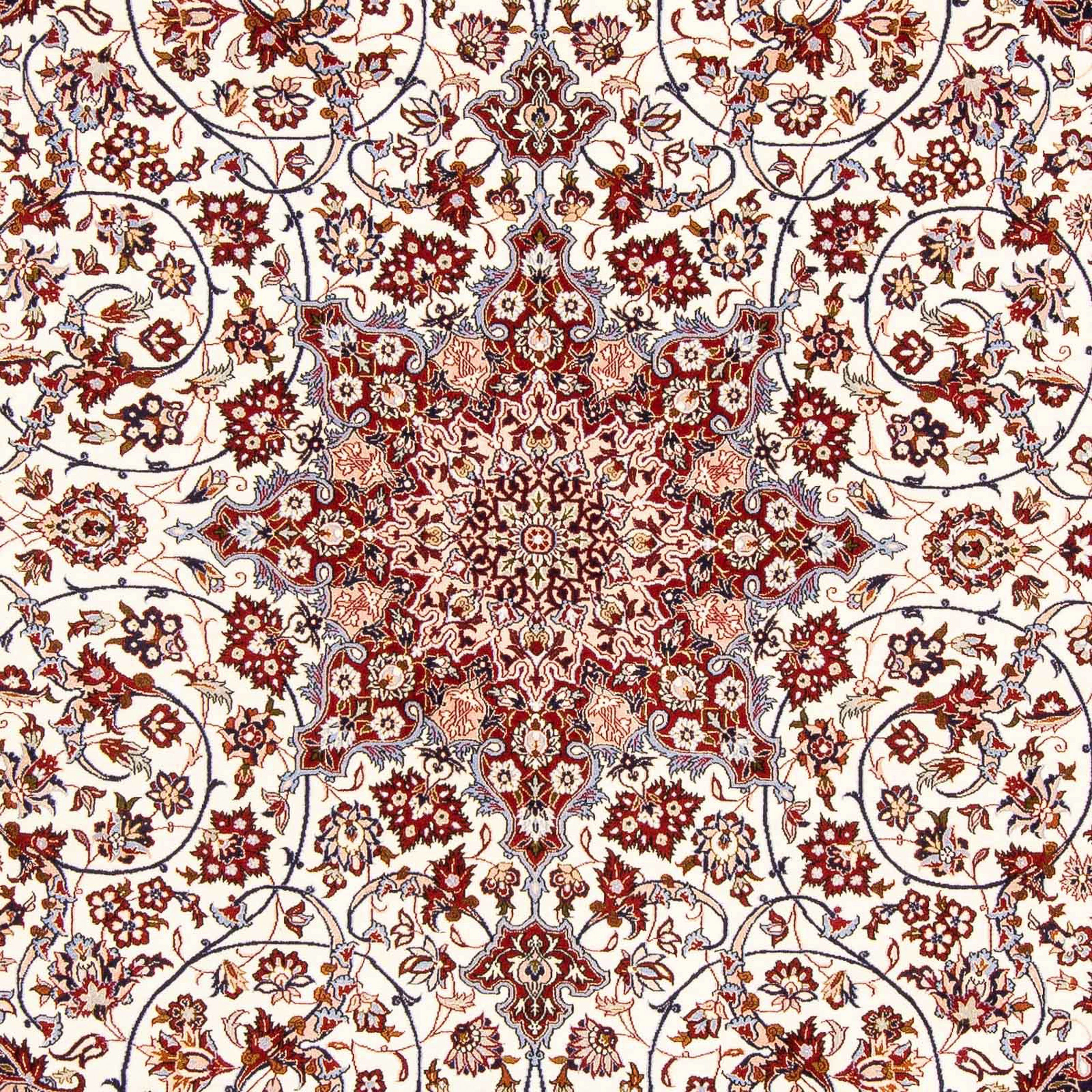 mm, Handgeknüpft, 206 morgenland, - x 6 - rechteckig, Orientteppich Zertifikat Premium Einzelstück Höhe: Perser Isfahan cm - Wohnzimmer, rot, - 308 mit