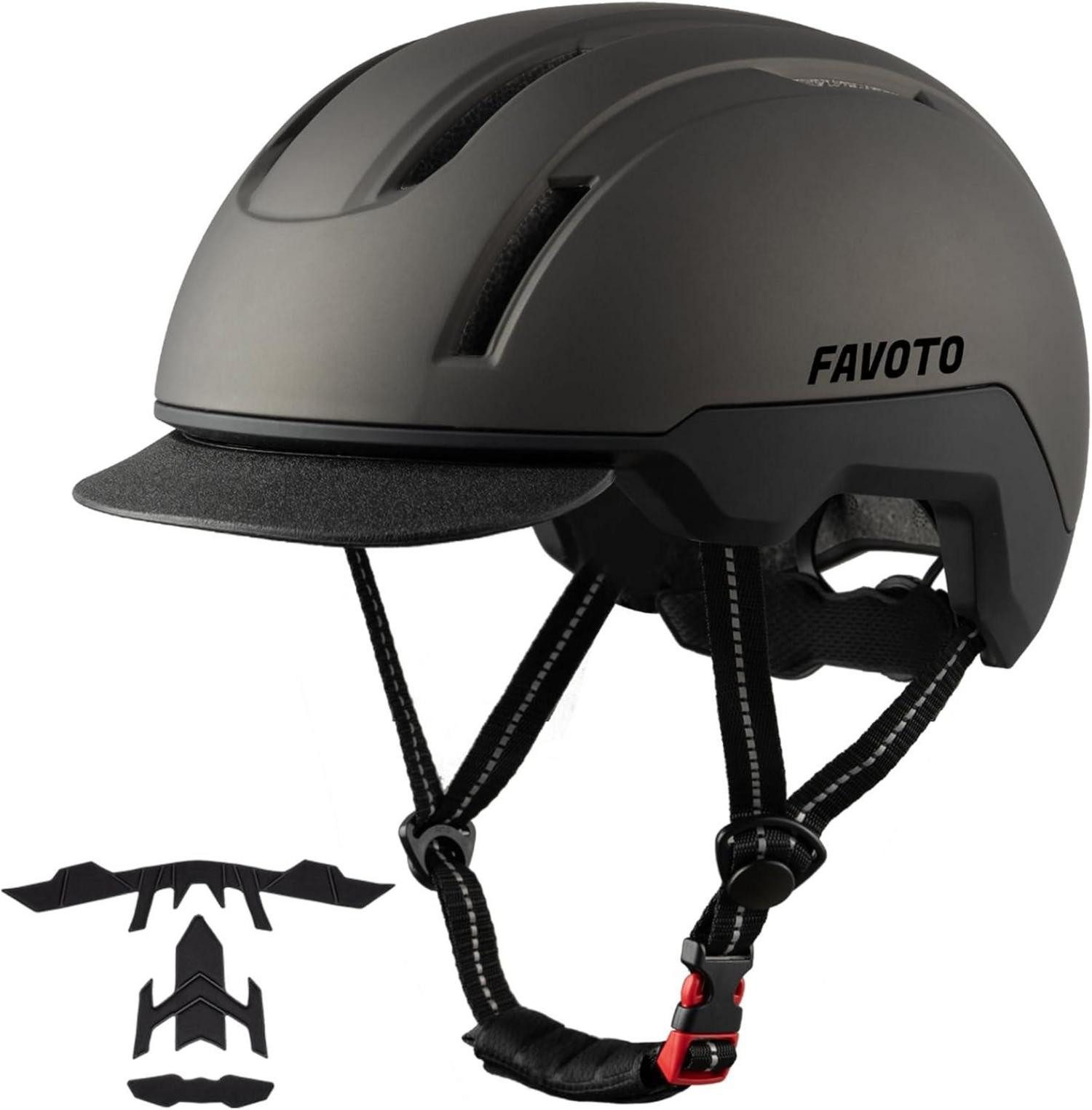 Fahrradhelm Fahrradhelm Urban mit Schirm Leicht Double Inmould Technologie
