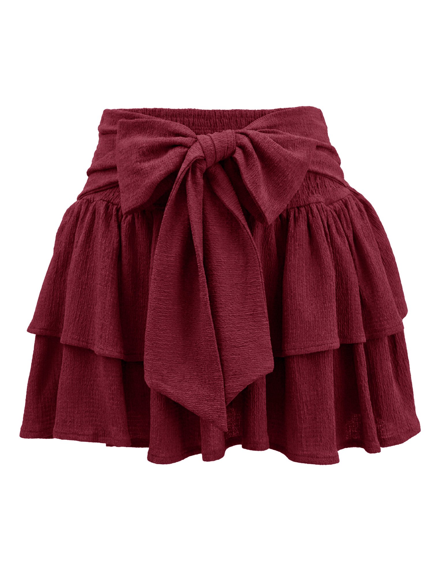 Imily Bela Skort Damen Doppellagiger Tortenrock (Packung, 1-tlg., 1per-Pack) in Unifarbe