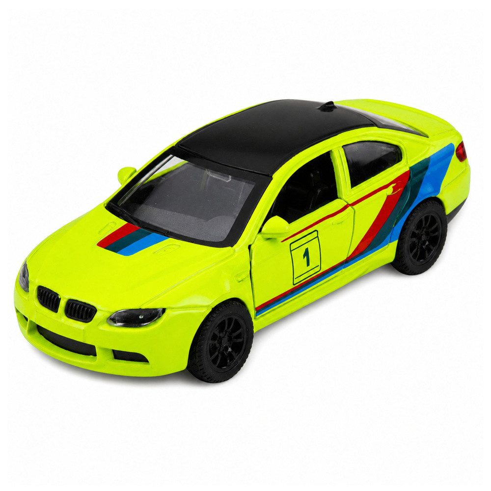 LEAN TOYS Modellauto Sportwagen Rückziehauto Sammlermodell, Maßstab 1:32, (Spar-Set, 1-tlg., 12,5 x 5 x 4 cm robust), Rückziehantrieb, öffnende Türen, Metall