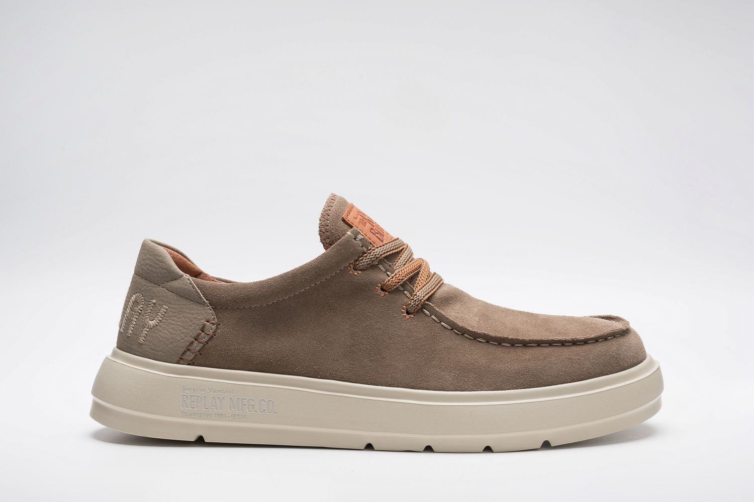 Replay Schnürschuh Mokassin, Halbschuh, Casual-Sneaker mit gepolstertem Schaftrand