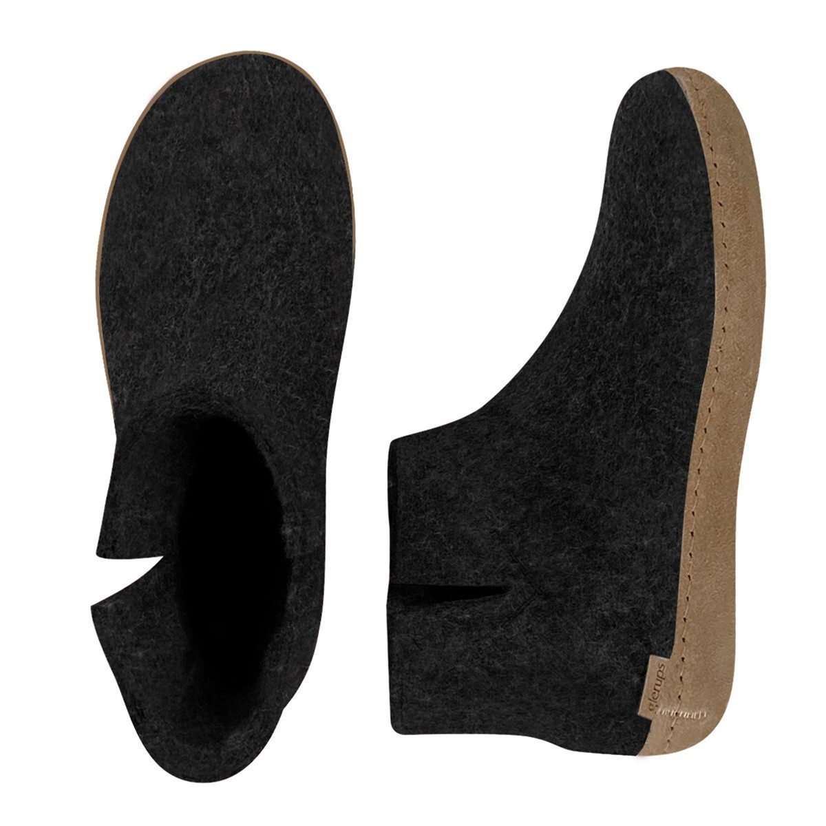 glerups dk Ledersohle Hausschuh (1-tlg) Boots - Natürliches Material, Schützt vor Geruch, Bequem und weich