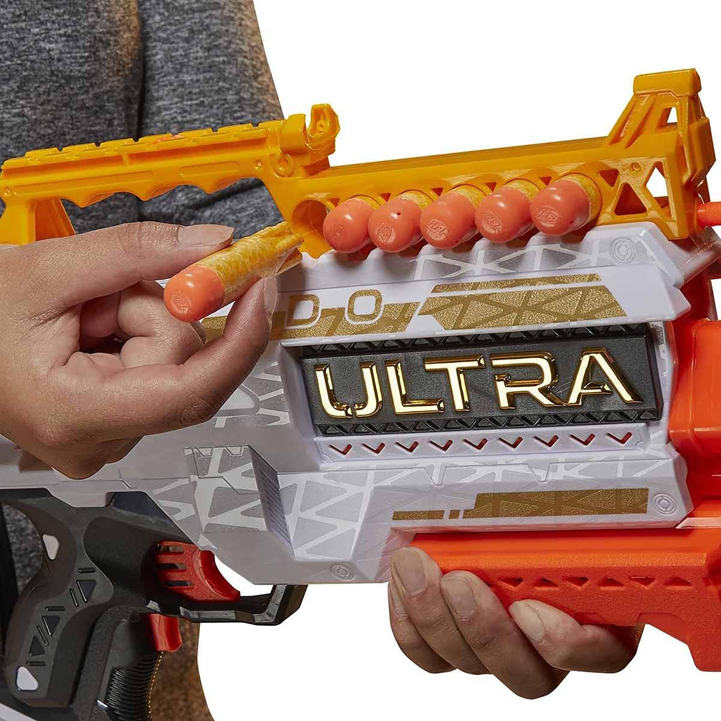 Hasbro Blaster Nerf Ultra Dorado Blaster - 12 Ultra Darts (Stück, 1-tlg., Nerf Blaster), Vollmotorisierte Spielzeug Pistole