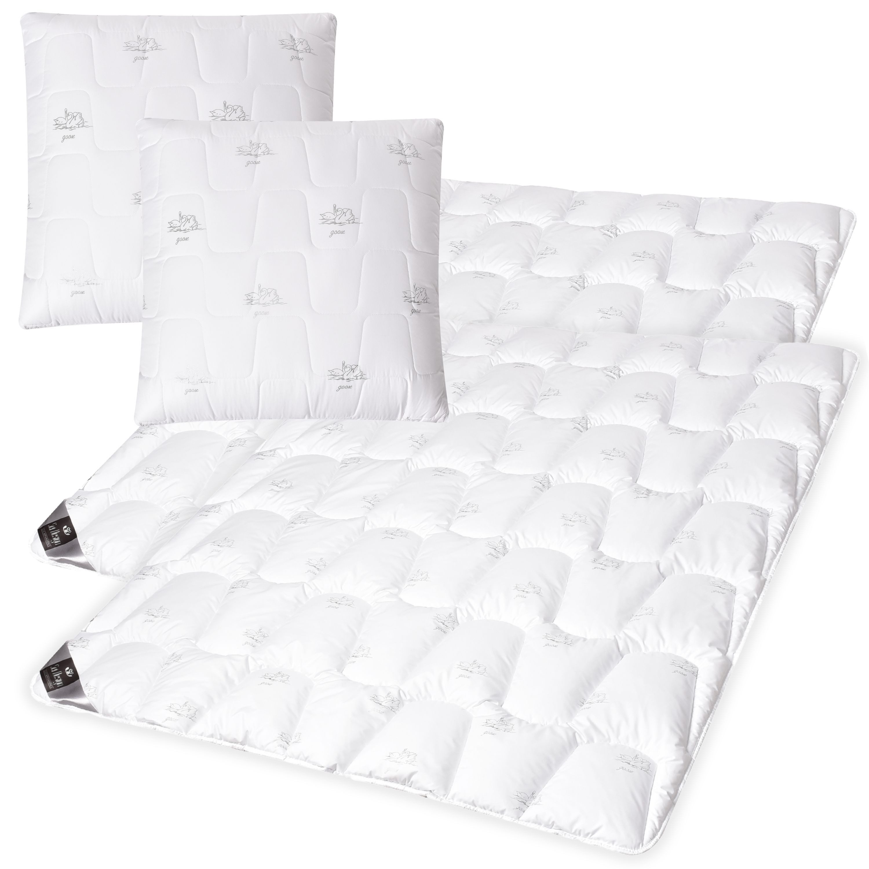 SEI Design Microfaserbettdecke 2x Bettdecken Winterdecken 135x200cm + 2x Ko günstig online kaufen