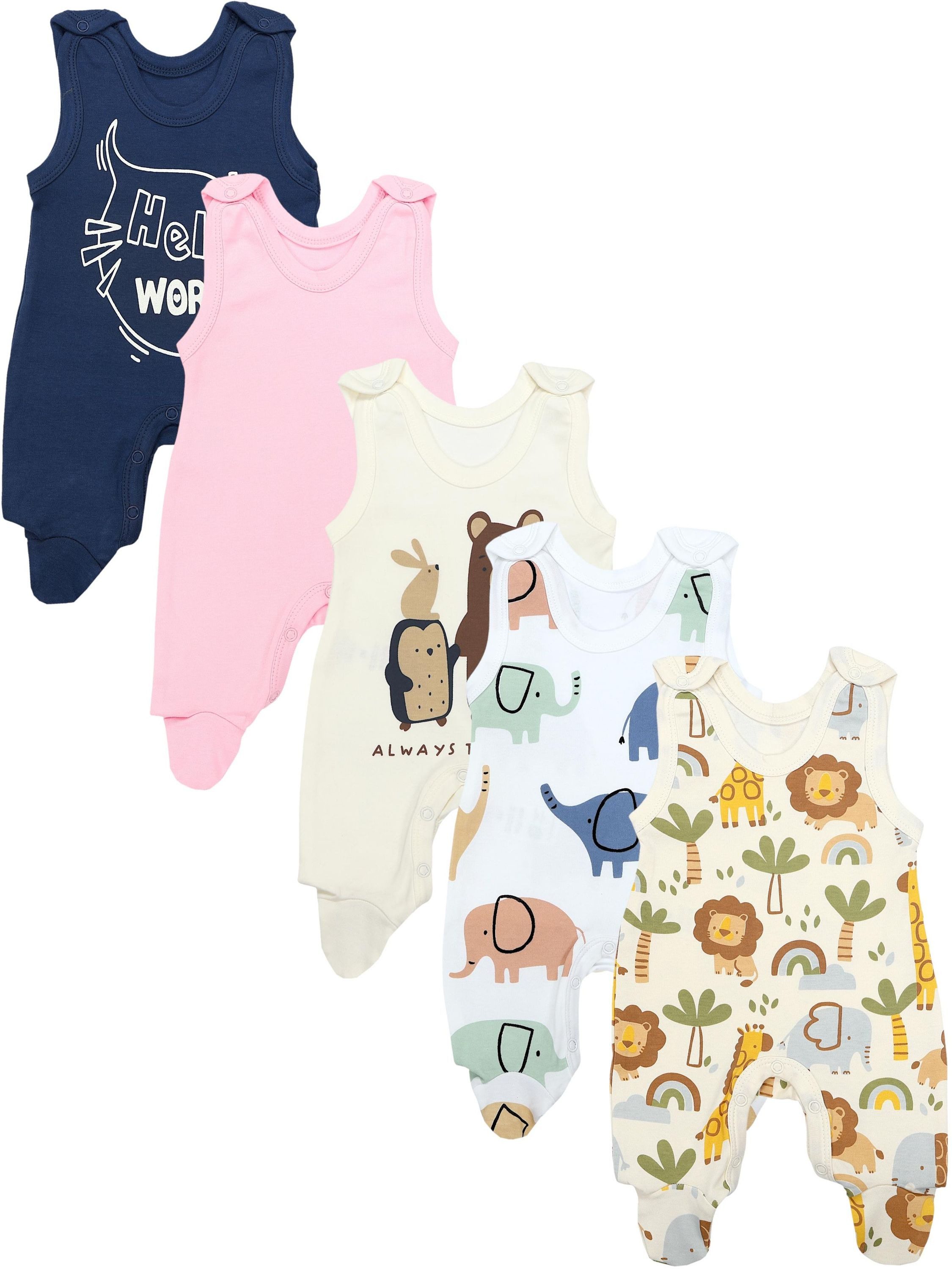 TupTam Strampler TupTam Unisex Baby Strampler mit Aufdruck 5er Set