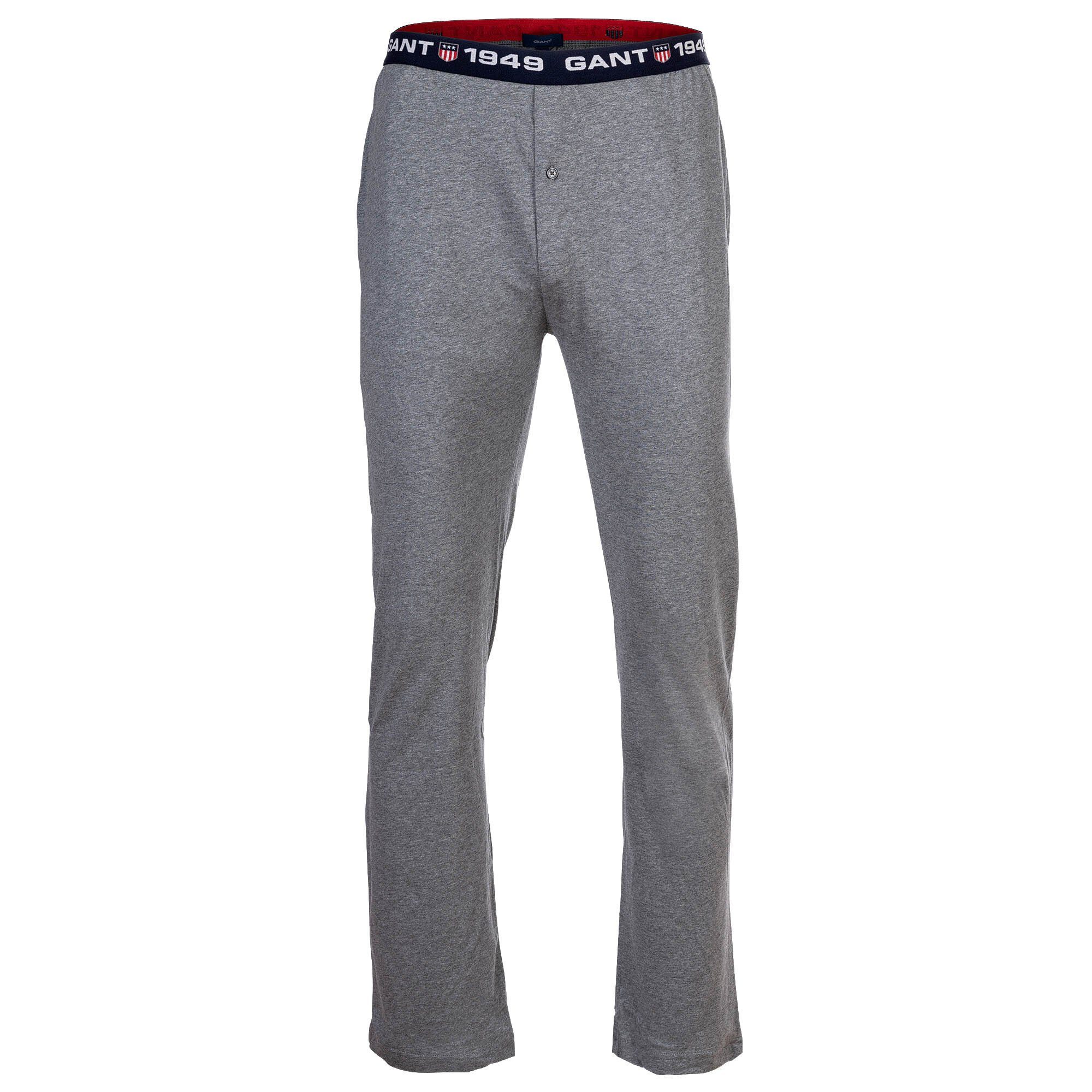 - Jogginghose Shield Schlafhose Retro Pants Pajama Gant Grau Herren