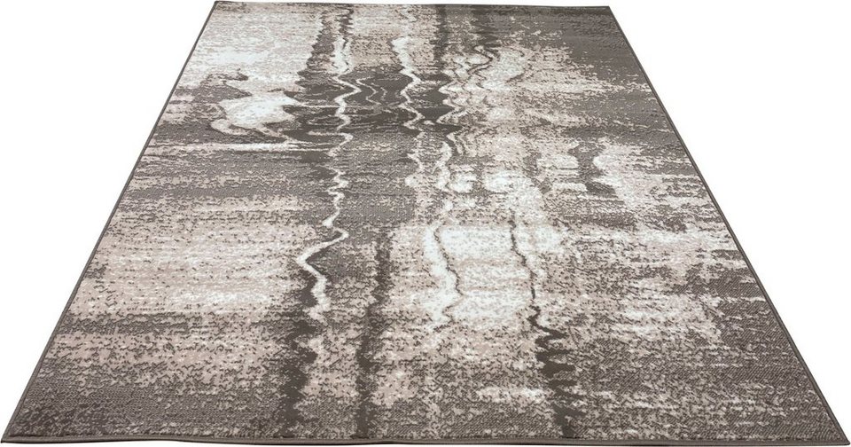 Teppich Izabelle, my home, rechteckig, Höhe: 7 mm, modernes Design,  Kurzflor-Teppich im Vintage-Design